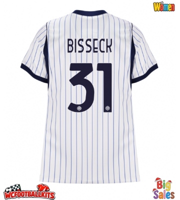 Inter Milan Yann Bisseck #31 Replica Away Stadium Shirt for Women 2026-27 Short Sleeve